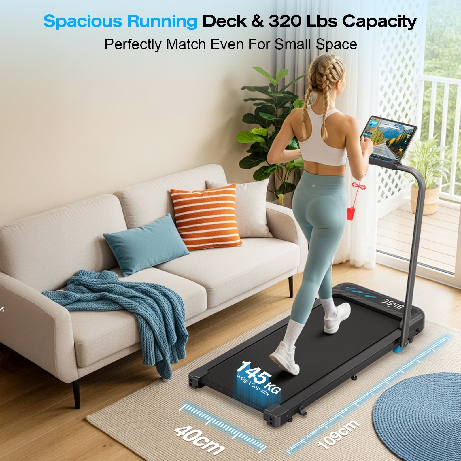 TM037 Folding Treadmill With Incline For Home