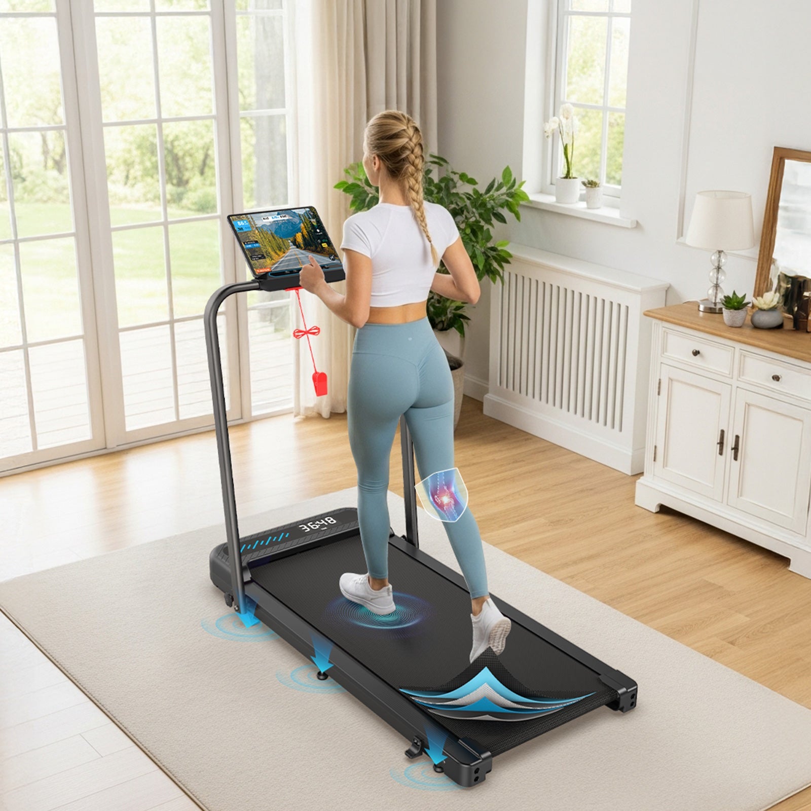 TM037 Folding Treadmill With Incline For Home