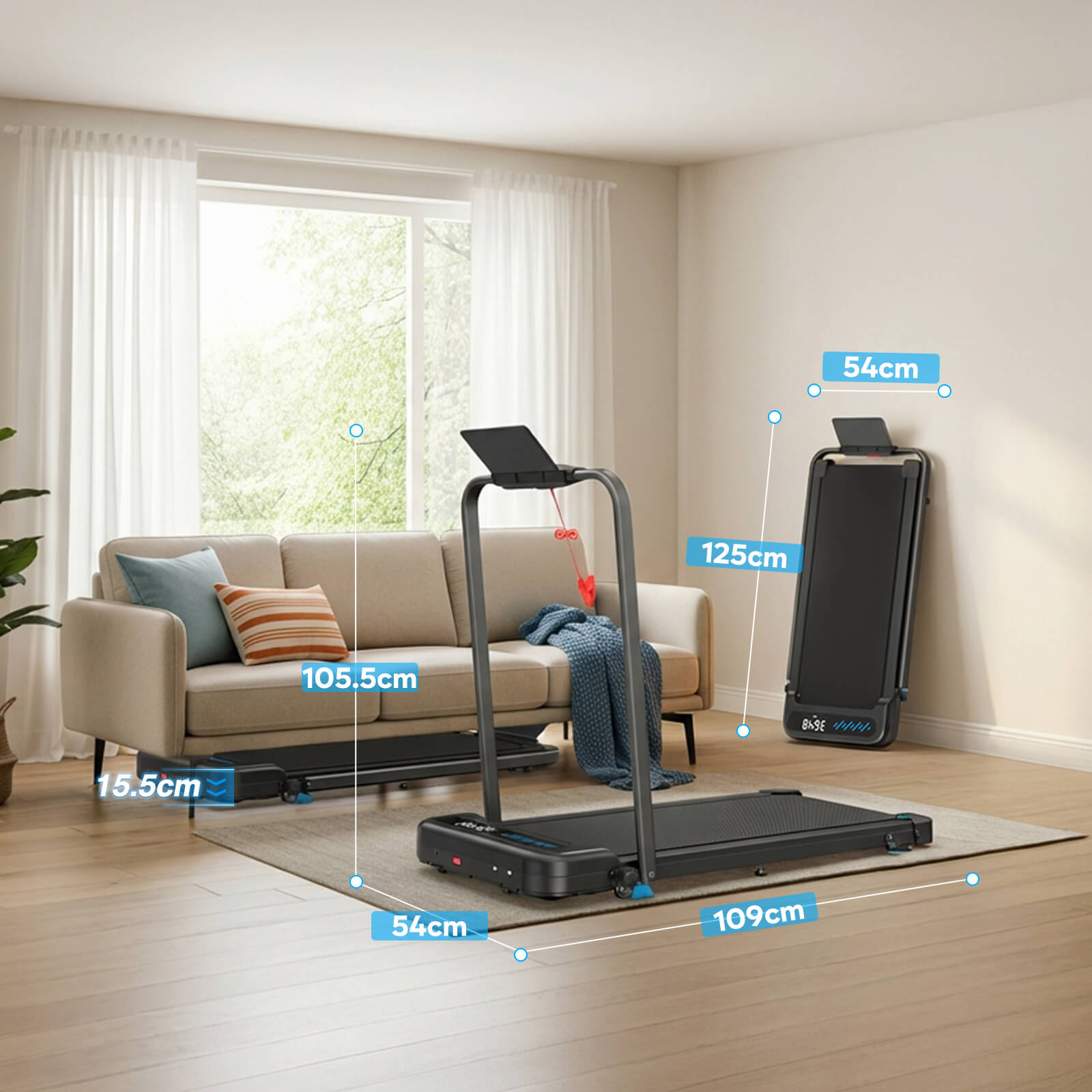 TM037 Folding Treadmill With Incline For Home