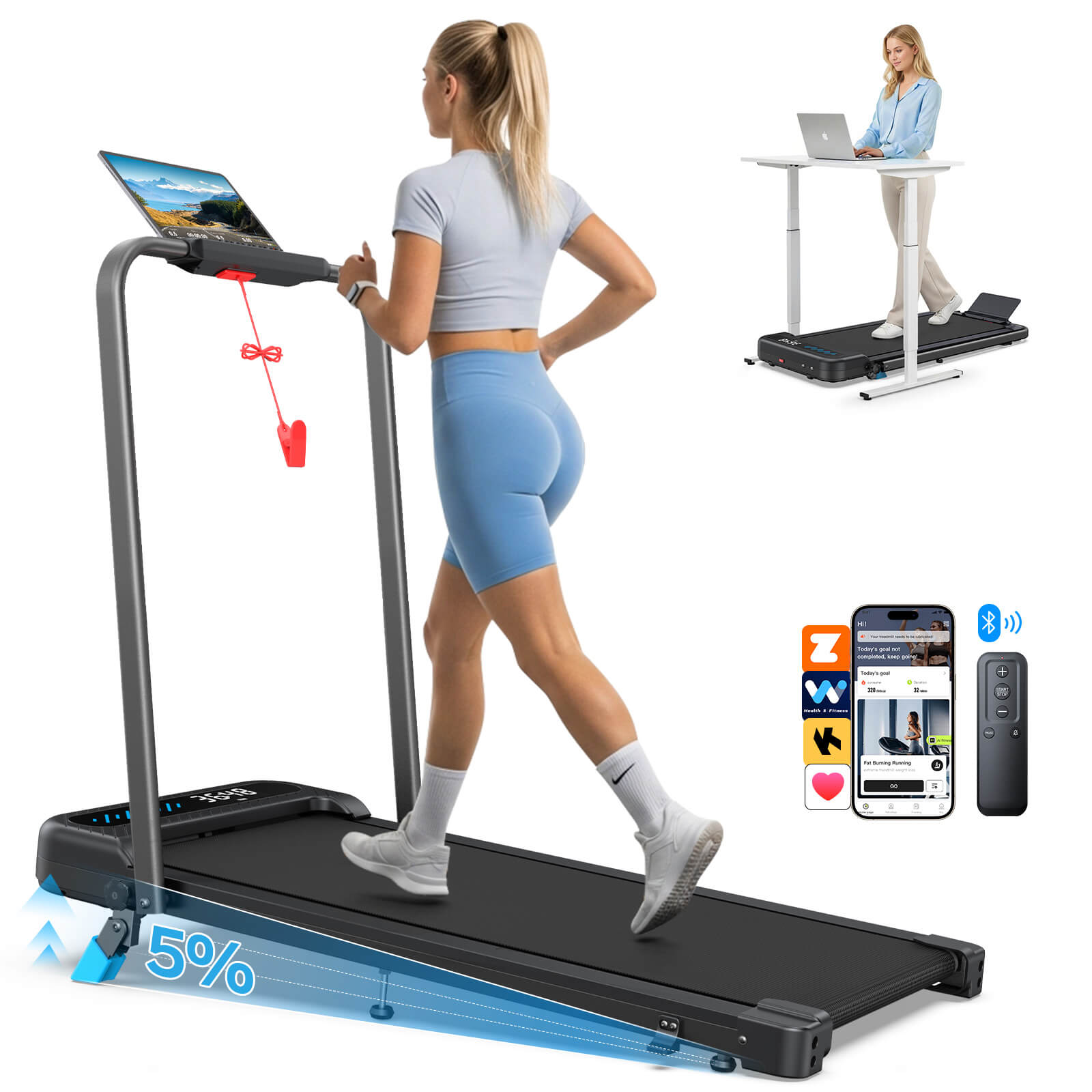 TM037 Folding Treadmill With Incline For Home