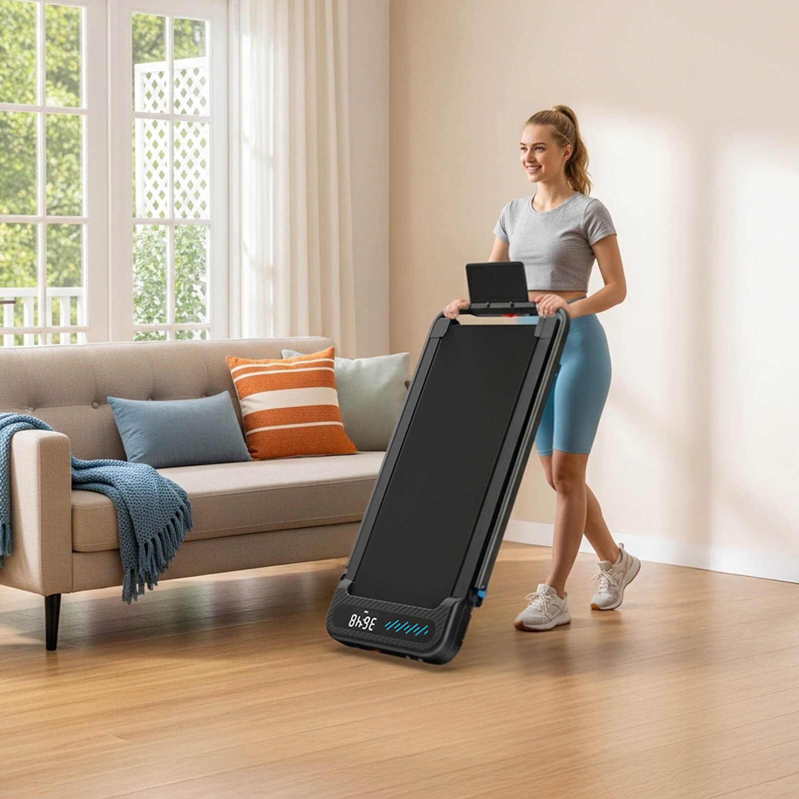 TM037 Folding Treadmill With Incline For Home