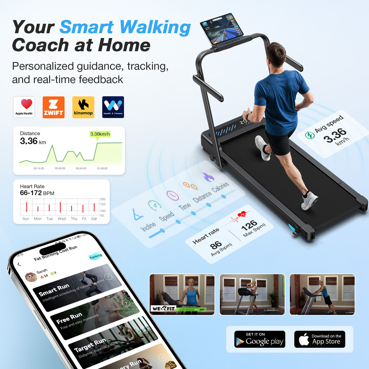 [New]TM037 Pro Foldable Treadmill With Auto Incline