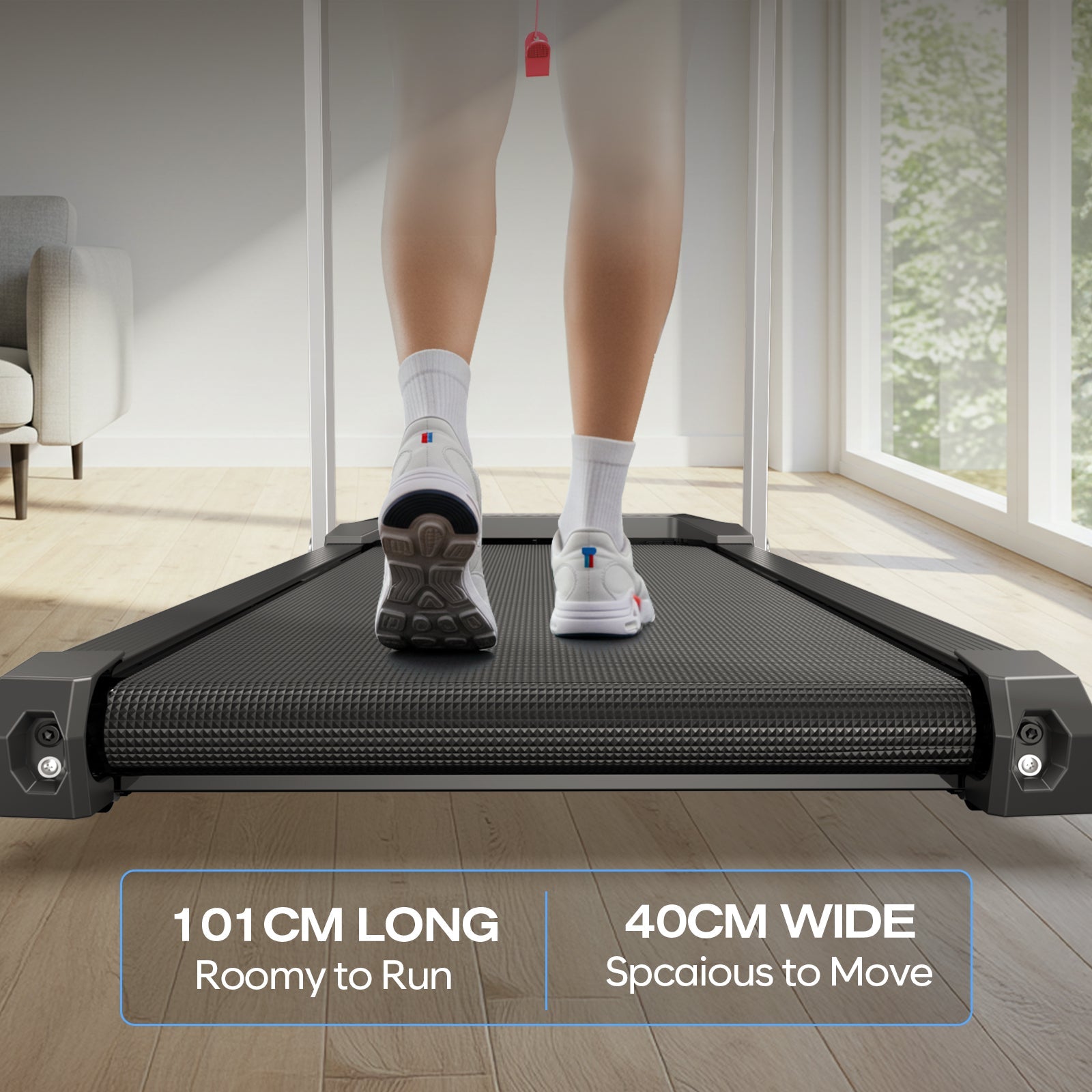 TM015 Foldable Incline Treadmill With Side Rails 180kg Capacity