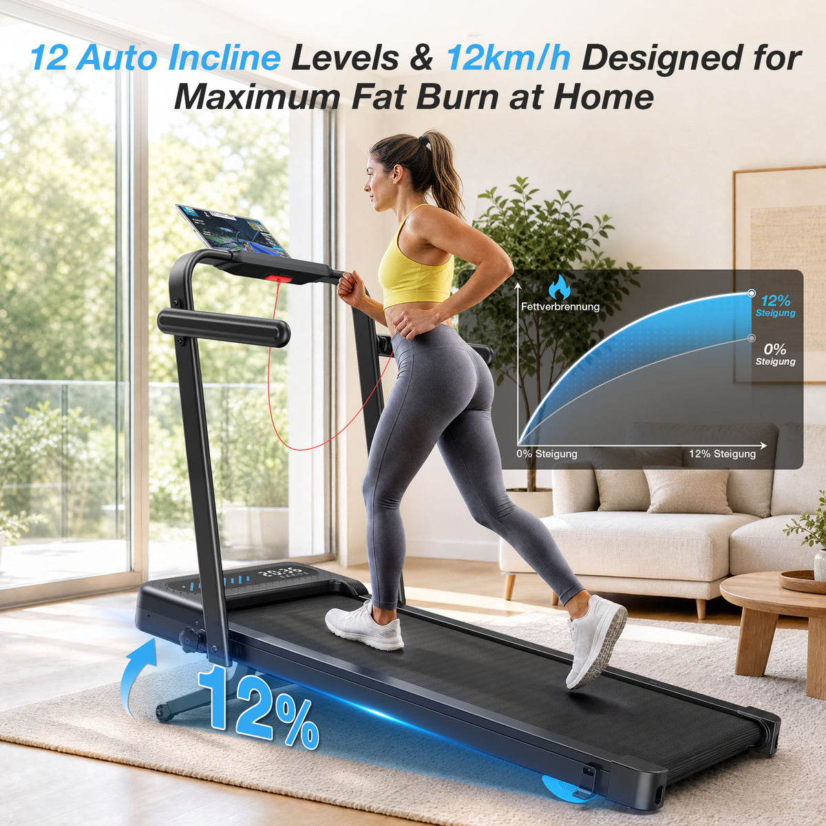 [New]TM037 Pro Foldable Treadmill With Auto Incline