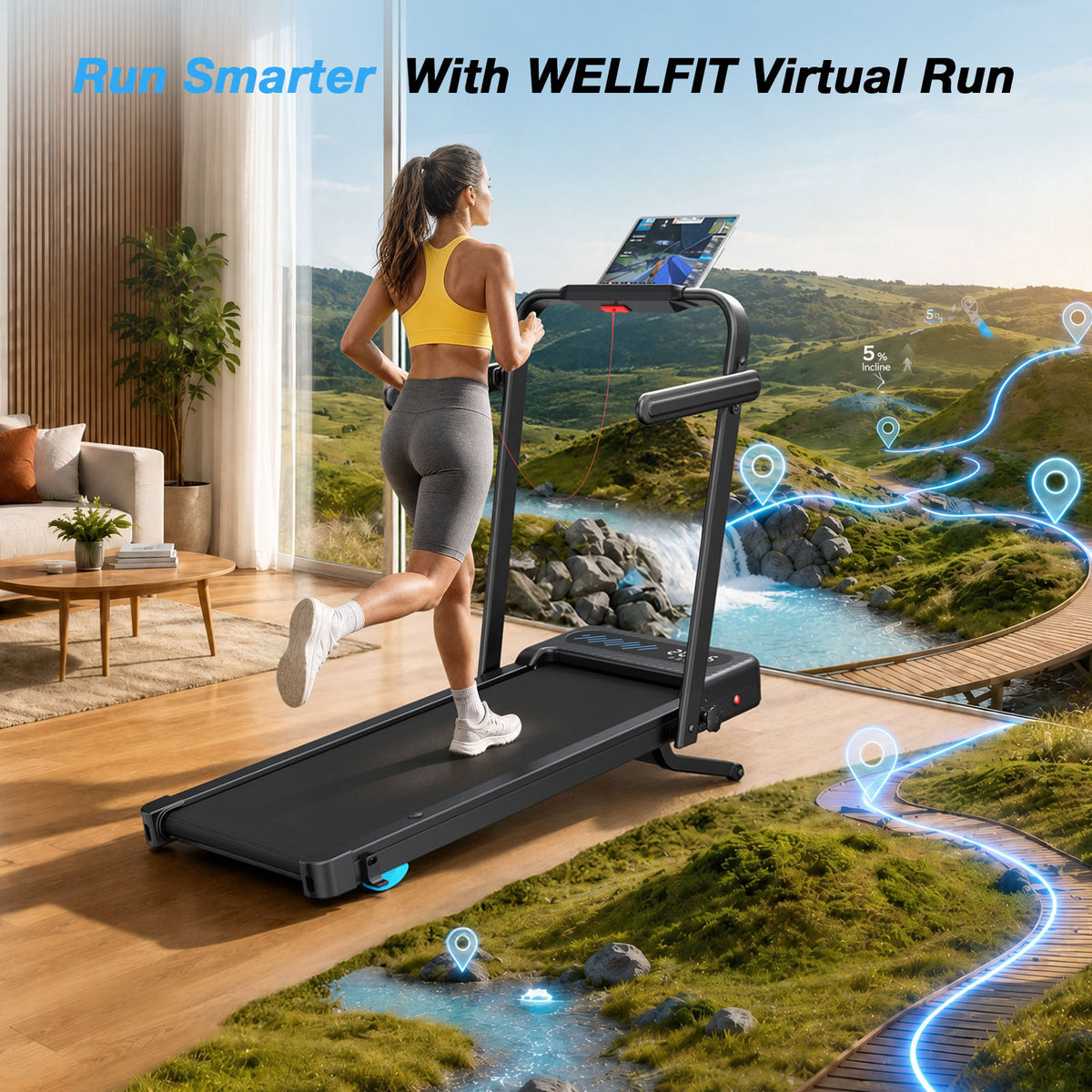 [New]TM037 Pro Foldable Treadmill With Auto Incline