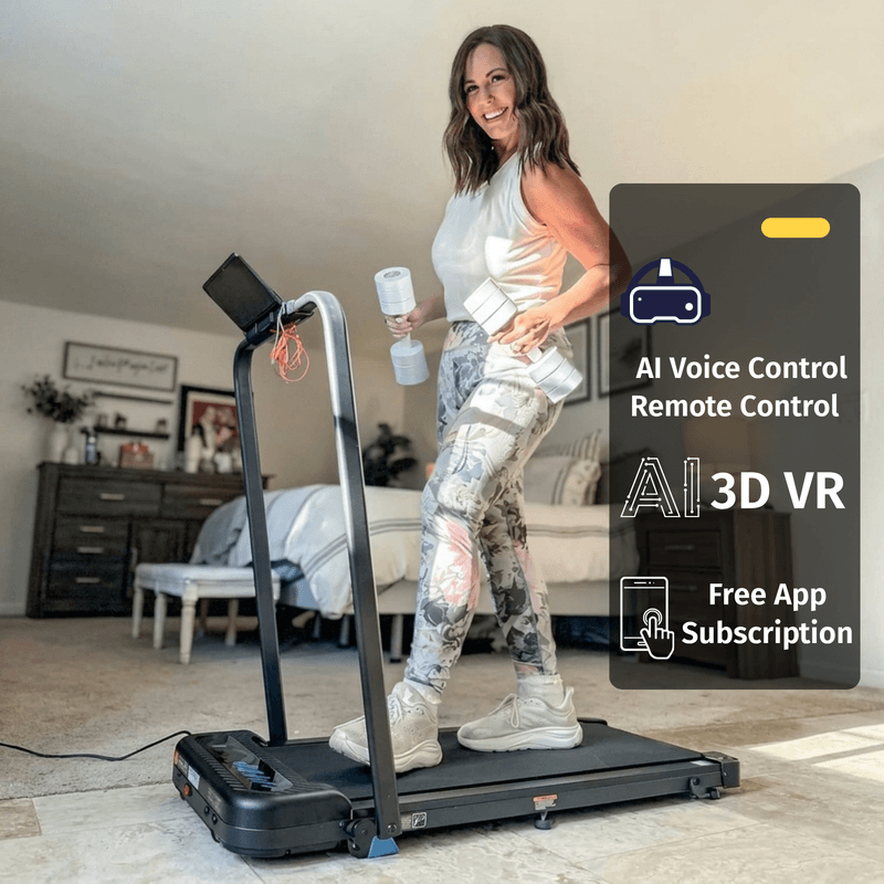 Folding Treadmill With Incline For Home