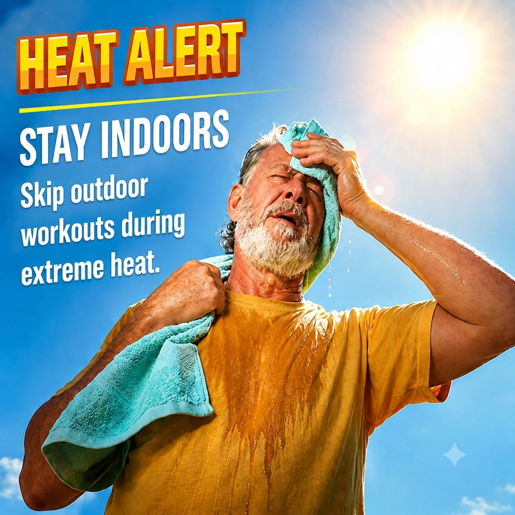Treadmill With Inclinee — your safe, cool workout alternative during extreme heat. Skip outdoor sessions, stay active indoors with incline comfort.
