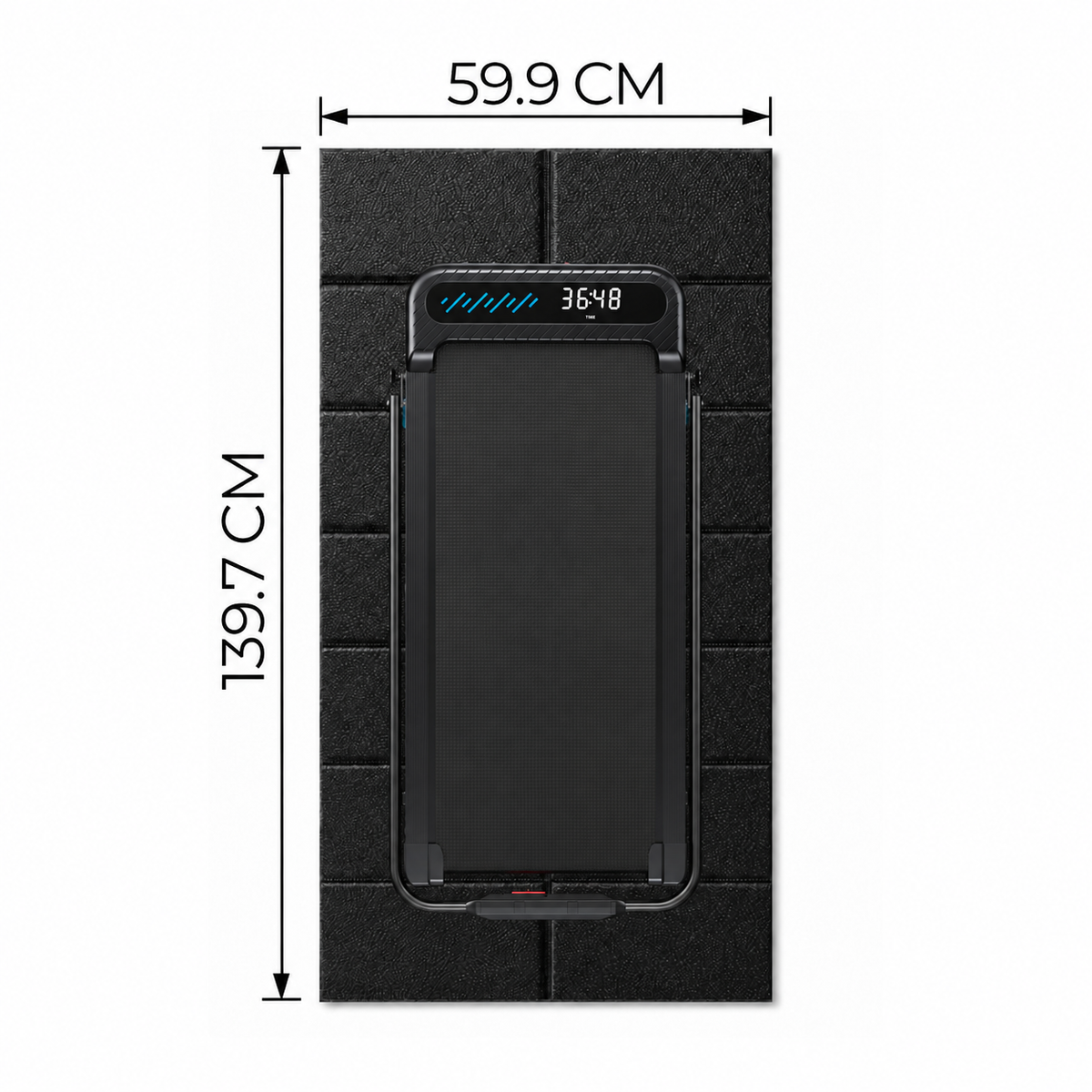 WELLFIT Foldable PVC, Higher Density Treadmill Mat